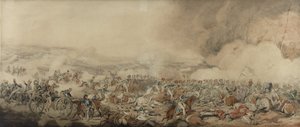 معركة واترلو ، 18 يونيو 1815 (قلم رصاص ومرحاض على الورق) بواسطة هنري توماس الكين