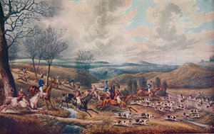 مطاردة الريبوك ، 1834 بواسطة هنري توماس الكين
