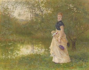 بجانب Lily-Pond بواسطة هنري تاونلي جرين