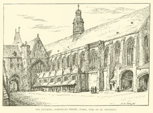 Les Jacobins ، Dominican Priory ، Paris ، Time of St Ignatius (نقش) بواسطة هنري وليام بروير