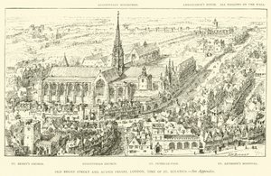 Old Broad Street و Austin Friars ، لندن ، زمن القديس إغناطيوس (نقش) بواسطة هنري وليام بروير