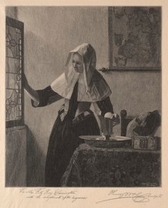 امرأة شابة عند النافذة ، 1907. بواسطة هنري وولف