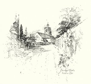 Bromley Chruch, Kent, in 1790 (litho) بواسطة هربرت (بعد) رايلتون