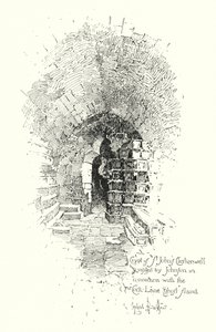 Crypt ، St John’s Clerkenwell ، زارها الدكتور جونسون فيما يتعلق بالاحتيال Cock Lane Ghost (litho) بواسطة هربرت (بعد) رايلتون
