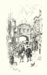 دكتور جونسون ، شارع فليت ، لندن ، 1780 (ليثو) بواسطة هربرت (بعد) رايلتون