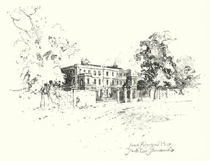 Samuel Richardsons House, North End, Hammersmith (litho) بواسطة هربرت (بعد) رايلتون