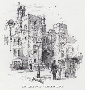 The Gate-House ، Chancery Lane (نقش) بواسطة هربرت (بعد) رايلتون