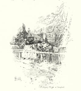 The Priory, Dr Johnsons House, at Hampstead, London (litho) بواسطة هربرت (بعد) رايلتون