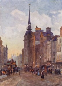 النظر إلى أسفل Ludgate Hill من Steps of St Paul