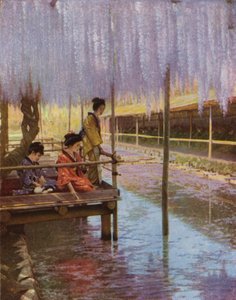 Under the Purple Wistarias (photo) بواسطة هربرت بونتينج