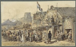 معرض في Leeuwarden ، Oldenhove في المسافة