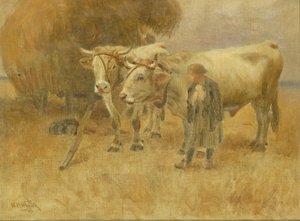 رسم تخطيطي للحاصدين ، 1907.