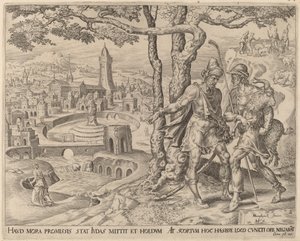 حيرة العدلامي مع الطفل بواسطة هيرمان يانز مولر بعد Maerten van Heemskerck