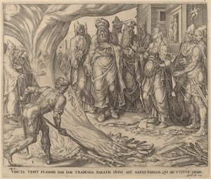 تم إحضار تمار إلى الإعدام بواسطة هيرمان يانز مولر بعد Maerten van Heemskerck