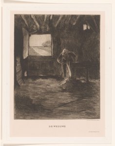 امرأة في حظيرة الأرملة (العنوان على الكائن) بواسطة J Bouwens