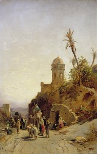 The Caravan Departing، Bethanin، c.1880