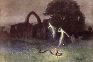 Will-o-the-wisp and Snake بواسطة هيرمان هندريش