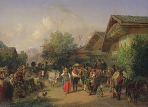 العودة من مرعى جبال الألب ، 1848