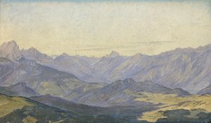 وادي الجبل في Oberbayern ، 1829 (زيت على ورق)