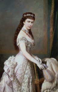 إليزابيث بافاريا (1837-98) ، زوجة فرانز جوزيف الأول ملك النمسا (1830-1916) بواسطة هيرمان نيج