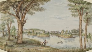 نهر يلوستون بالقرب من فورت. كيو ، مونتانا ، كاليفورنيا. 1877-1881.