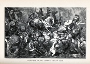 تدمير الجيش الأثيني في صقلية 1882 بواسطة هيرمان فوجل