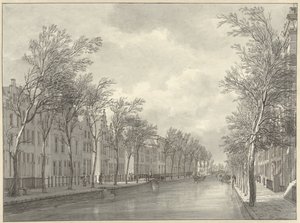 منظر لرابنبورغ في ليدن من Groenebrug ، 1807 بواسطة Hermanus Numan (signed by artist)