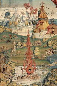 حديقة المسرات الأرضية. كاليفورنيا. 1560 (نسيج) بواسطة هيرونيموس (بعد) بوش
