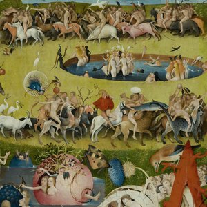 حديقة المسرات الأرضية ، 1490-1500 بواسطة هيرونيموس بوش