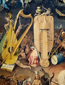 تفاصيل الجحيم للجزء الأيمن من ثلاثية "The Garden of Terrestrial Delices" بقلم هيرونيموس فان أكين (أكين) ديت جيروم بوش (1450-1516) بواسطة هيرونيموس بوش