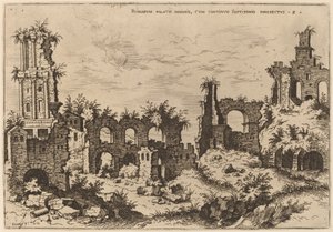 أطلال على Palatine مع Septizonium بواسطة هيرونيموس كوك