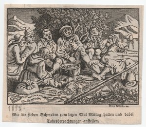 السوابين المخزنة حول وعاء الزلابية بواسطة Hieronymus Heinrich Jakob Ritschl von Hartenbach