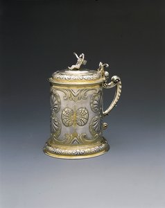 Tankard، Danzig، c.1700 (فضة مطلية بالذهب لازمة) بواسطة هيرونيموس الثاني هول