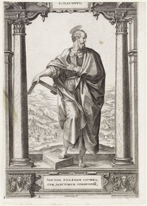هـ. ماثيو S. Mathevs (العنوان على الكائن) المسيح والرسل الاثنا عشر وسانت بول (عنوان السلسلة) بواسطة مارتن دي فوس