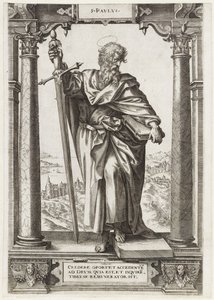القديس بولس الطرسوسي S. Pavlvs (العنوان على الكائن) المسيح والرسل الاثنا عشر وسانت بول (عنوان السلسلة)