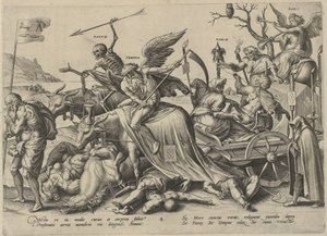 كبار السن العصور الأربعة للإنسان والموت (عنوان المسلسل) بواسطة Adriaen Collaert (رفض الإسناد)