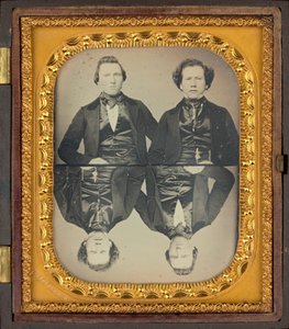 صورة لرجلين، ج. 1850 (صورة فوتوغرافية) بواسطة هيغنز