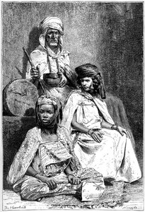 المتسول العربي ، نساء بسكرة والقنطرة ، c1890