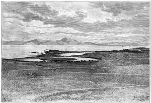 الموانئ القديمة بقرطاج ، تونس ، c1890