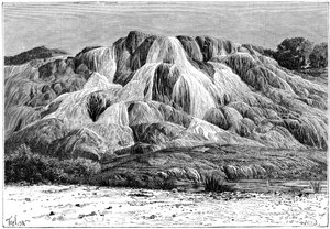شلال متحرك لحمام المسكوتين ، الجزائر ، c1890.