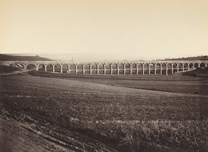 Arcades de pont sur Vanne Arcades ، جسر فوق نهر Vanne ، 1873. بواسطة هيبوليت أوغست كولارد