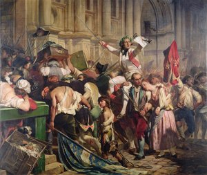 غزاة الباستيل قبل فندق de Ville في 1789 ، 1839