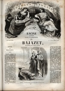 مأساة باجازيت في خمسة أعمال من نقش جان راسين في "" Oeuvres de Jean Racine "" التي رسمها Pauquet وإشعار Emile de La Bedolliere - 1851 بواسطة هيبوليت لويس باوكيه