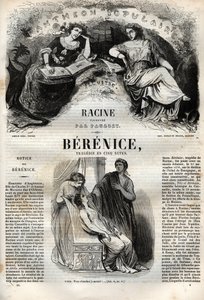 مأساة برنيس في خمسة فصول - نقش في "" Oeuvres de Jean Racine "" التي رسمها Pauquet وإشعار Emile de La Bedolliere - 1851 بواسطة هيبوليت لويس باوكيه