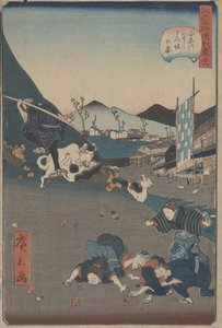 Vie w of Nishi و Kazu Isaka Koishikawa ، ج. 1860 (س د ر) بواسطة هيروكاجي أوتاغاوا