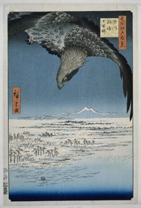 سهل جومانتسوبو في سوساكي بالقرب من فوكاغاوا Fukagawa Susaki Jumantsubo (العنوان على الكائن) مائة منظر مشهور لإيدو (عنوان المسلسل) ميشو إيدو هياكي (عنوان المسلسل على الكائن) بواسطة هيروشيغي (أنا)، أوتاغاوا