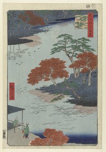 أراضي معبد ضريح أكيبا في أوكيجي Ukiji Akiba no keidai (العنوان على الكائن) مائة منظر مشهور لإيدو (عنوان المسلسل) ميشو إيدو هياكي (عنوان المسلسل على الكائن) بواسطة غير معروف