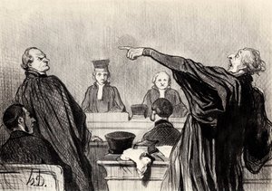 مدافع مقتنع بشكل واضح… ، 1845. بواسطة الشرف دومييه