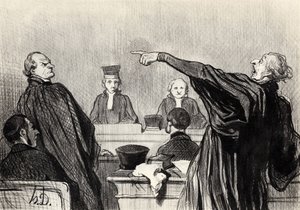 من الواضح أنه مؤيد مقتنع تمامًا ... من سلسلة Les gens de Justice ، 1845 بواسطة الشرف دومييه