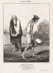 التاريخ القديم: Pl.27 ، Telemachus دمره الحب بواسطة الشرف دومييه